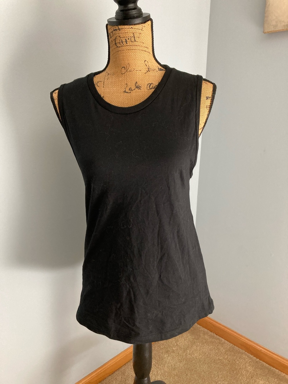 Bella+Canvas Black Sleeveless Jersey Tank Top Women Size Medium
